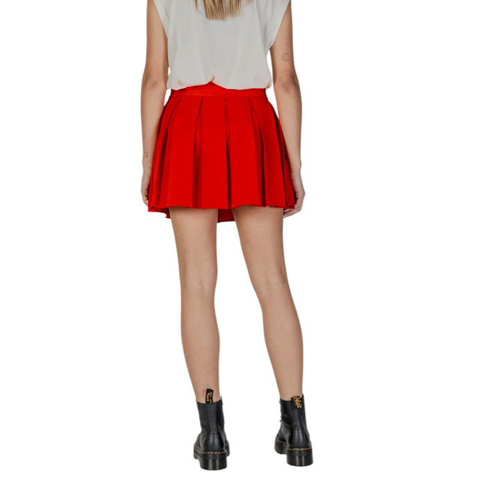 Only Red Recycled Polyester Skirt