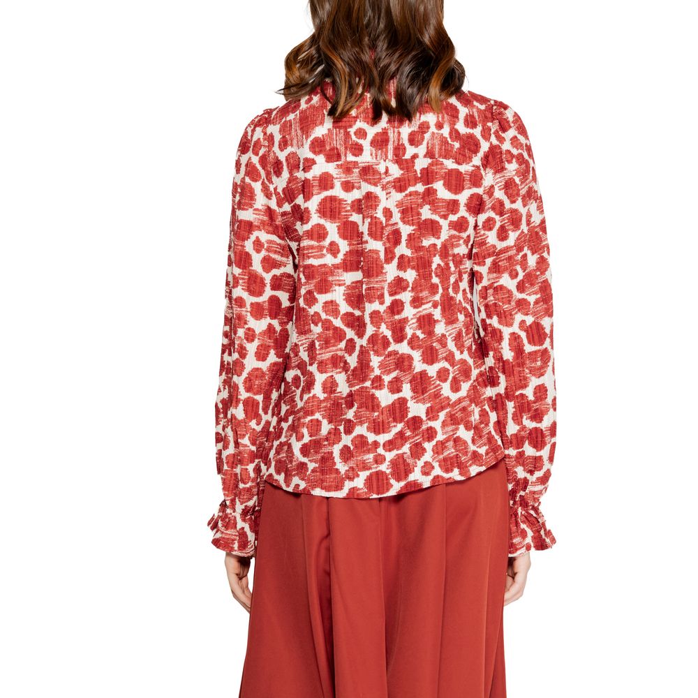 Vero Moda Red Polyester Shirt