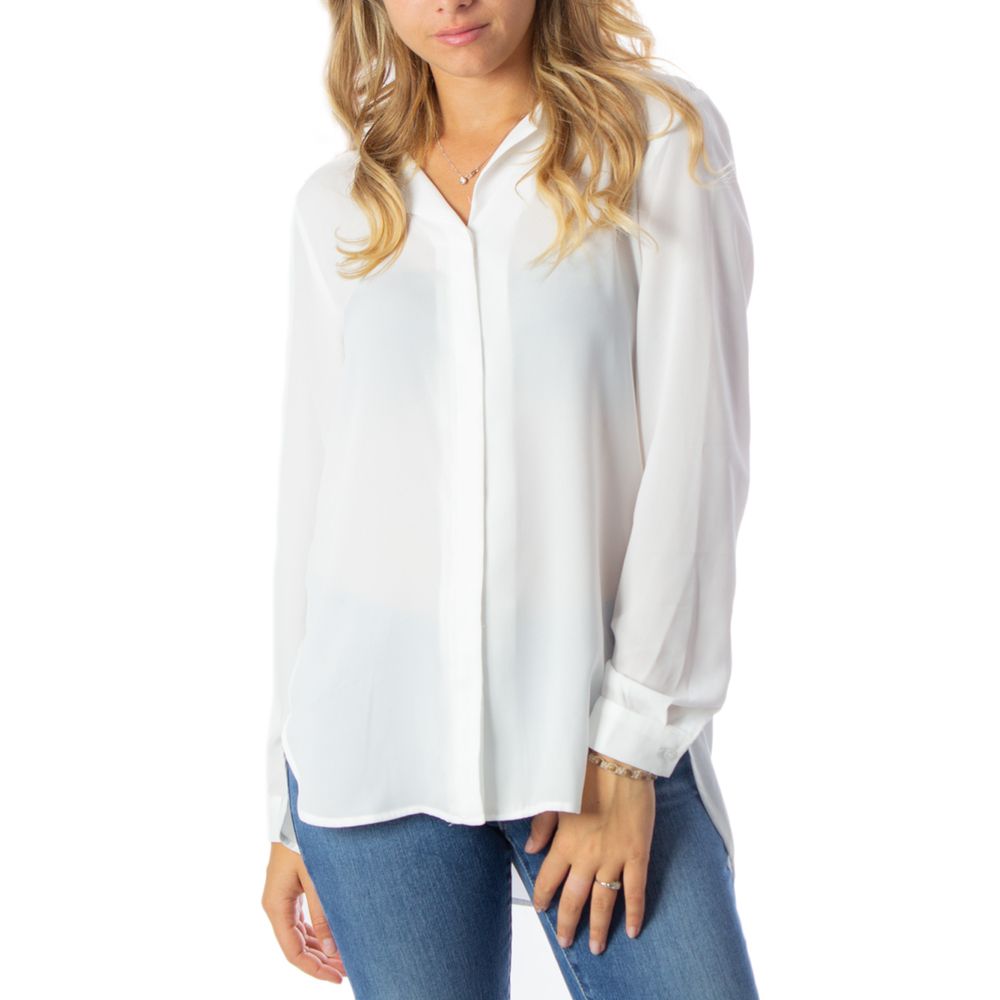 Vila Clothes Cream Polyester Shirt