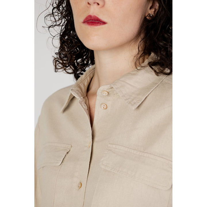 Only Beige Linen Shirt