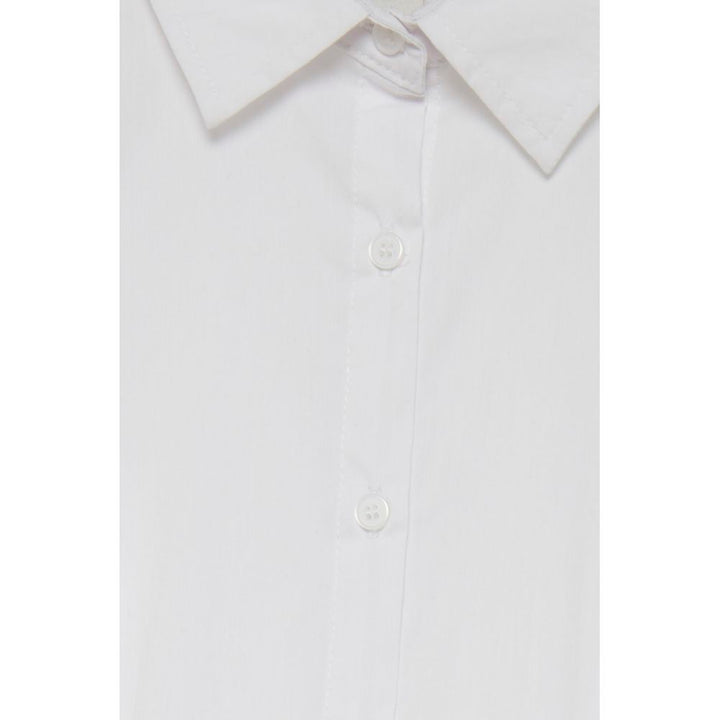 ICHI White Cotton Shirt