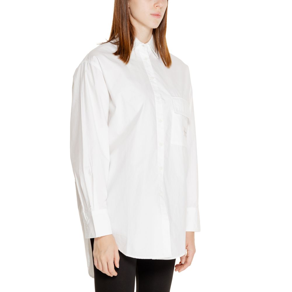 Calvin Klein Jeans White Cotton Rigenerato Shirt