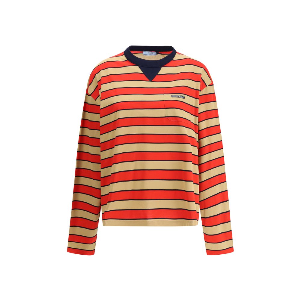 Prada Striped cotton T-shirt