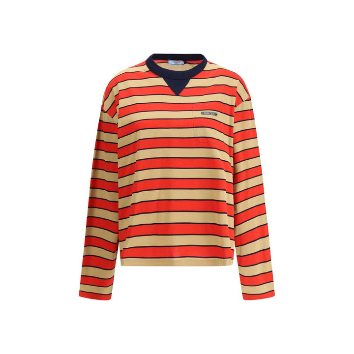 Prada Striped cotton T-shirt