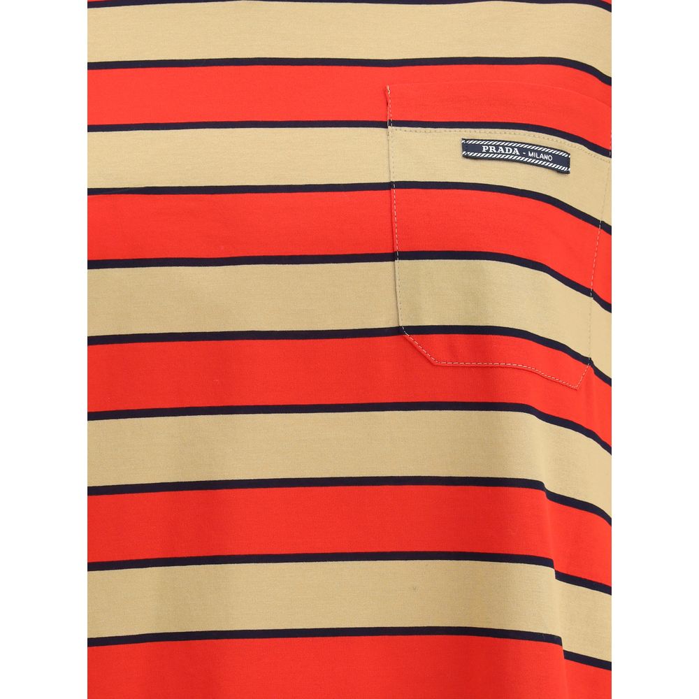 Prada Striped cotton T-shirt