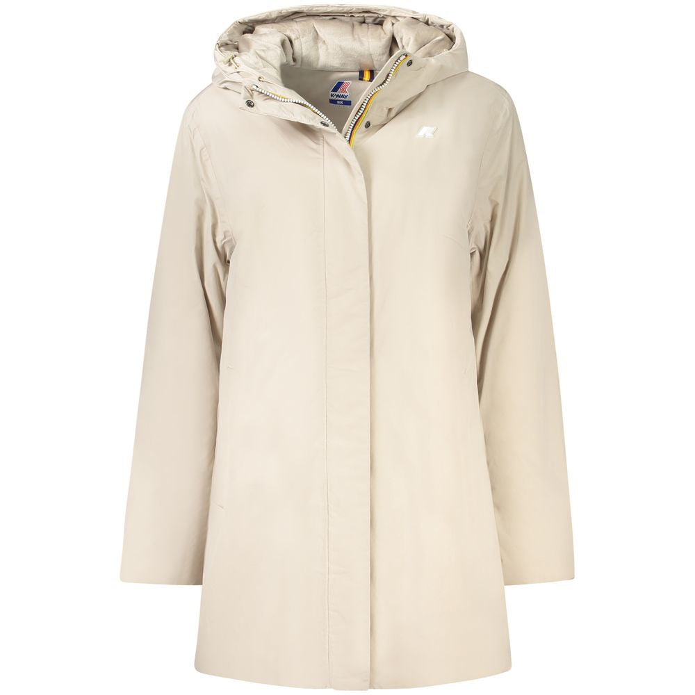 K-WAY Beige Polyamide Women Jacket