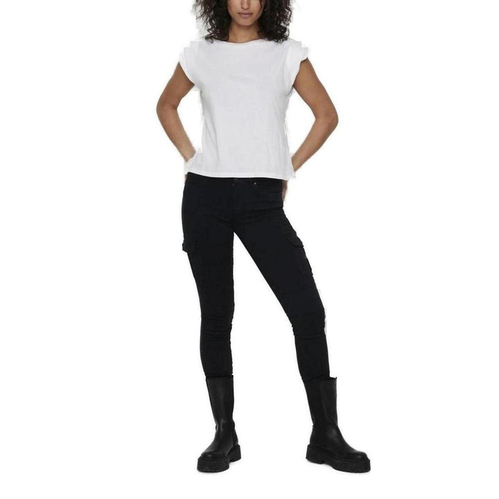 Only Black Cotton Jeans & Pant