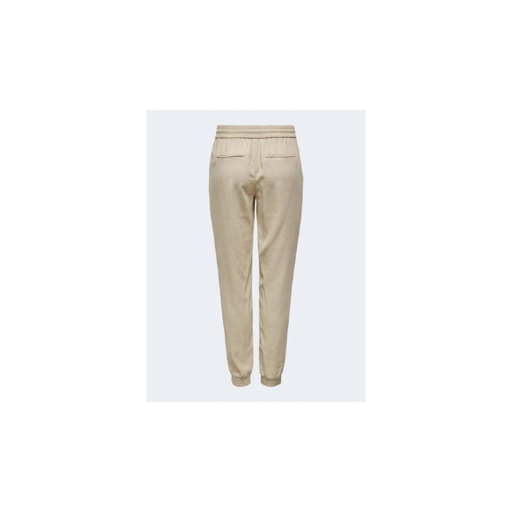 Only Beige Viscose Jeans & Pant