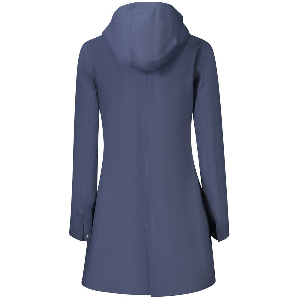 K-WAY Blue Polyester Women Coat