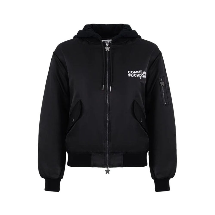 Comme Des Fuckdown Black Nylon Jackets & Coat