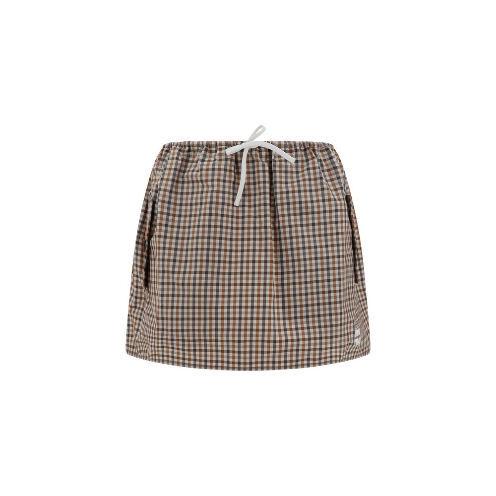 Miu Miu Check patterned Miniskirt