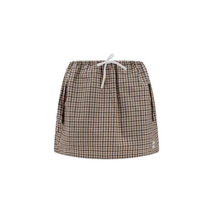 Miu Miu Check patterned Miniskirt