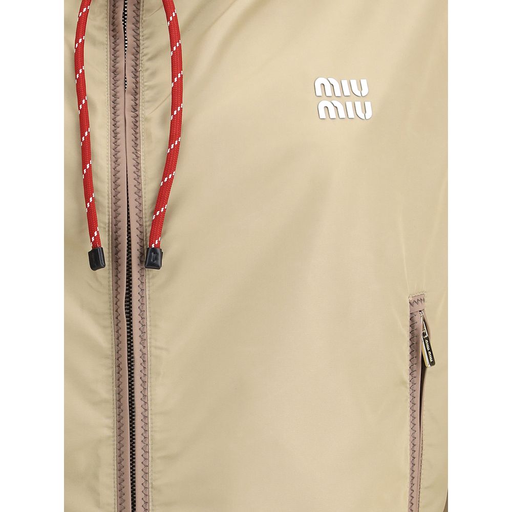 Miu Miu Hooded waterproof Jacket