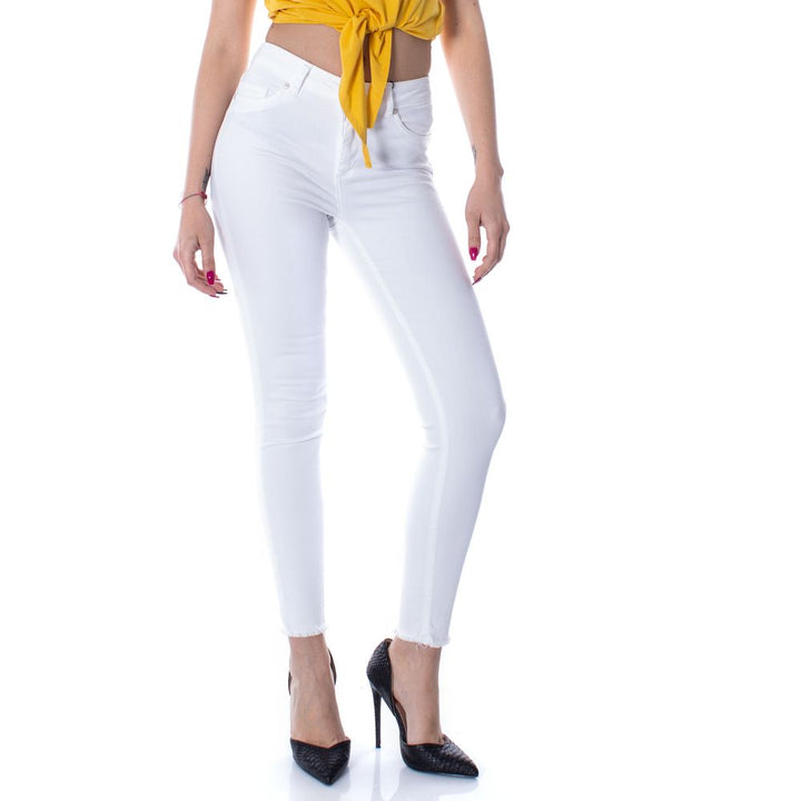 Only White Cotton Jeans & Pant