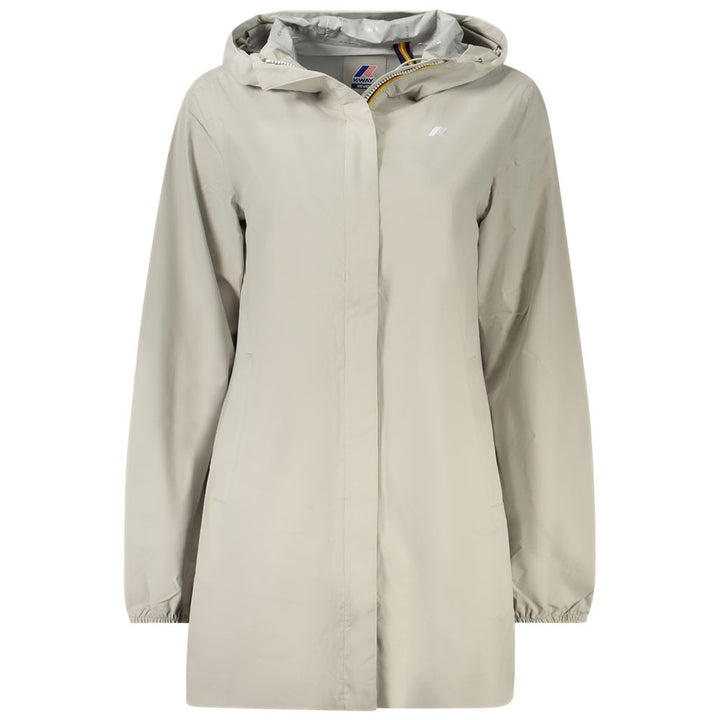 K-WAY Beige Polyester Jackets & Coat