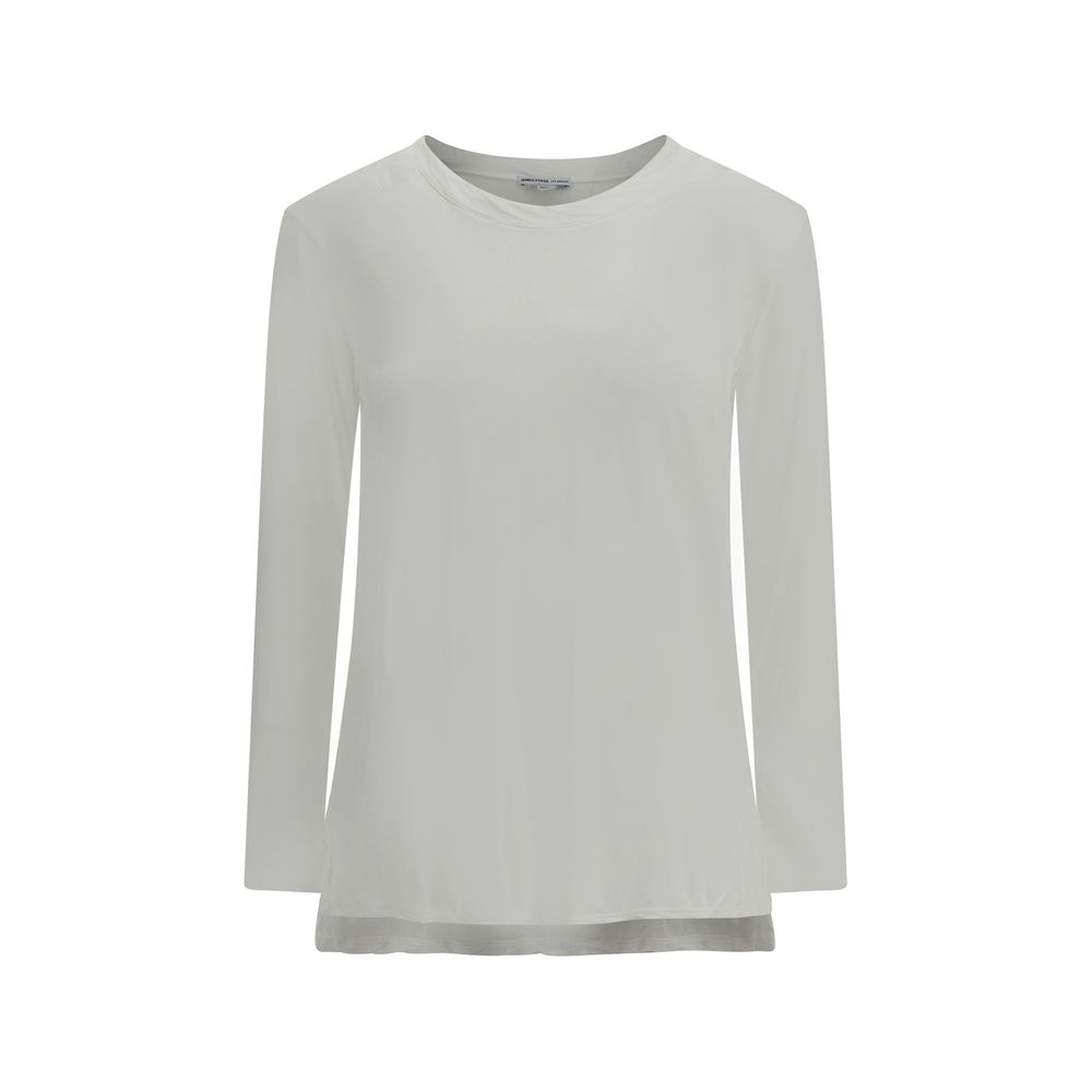 James Perse Semi-transparent Long Sleeve Jersey