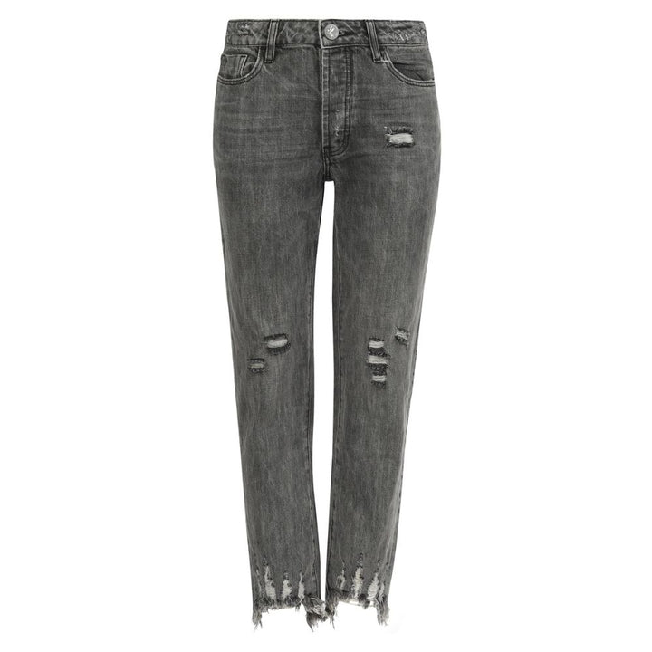 One Teaspoon Dark Gray Cotton Women Jeans