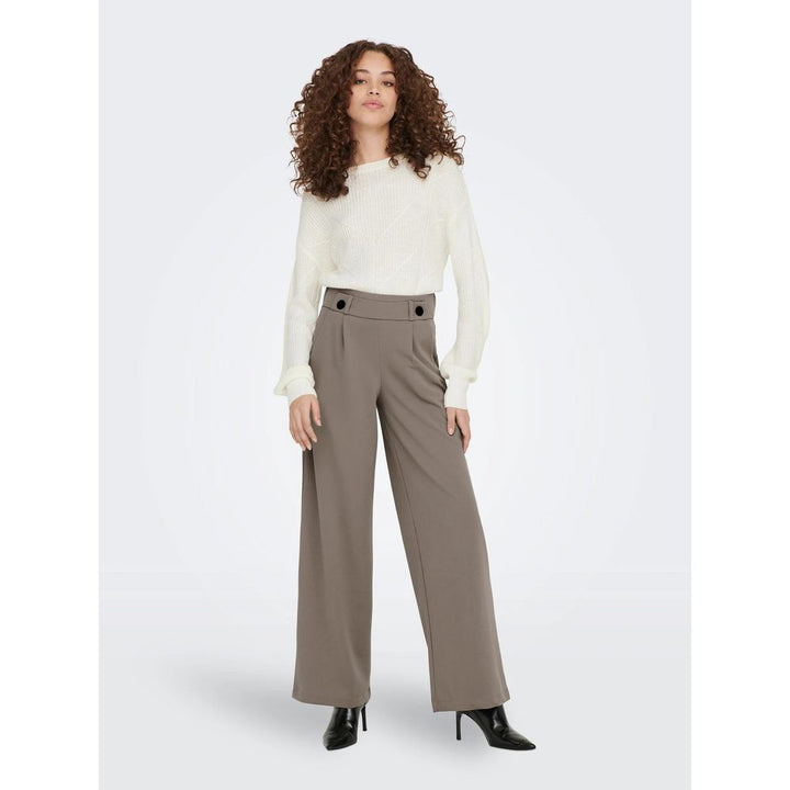 Jacqueline De Yong Gray Polyester Jeans & Pant