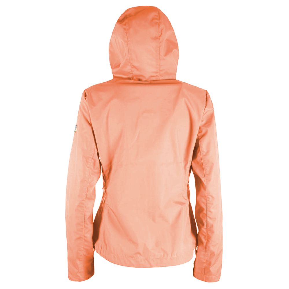 Yes Zee Orange Polyester Jackets & Coat