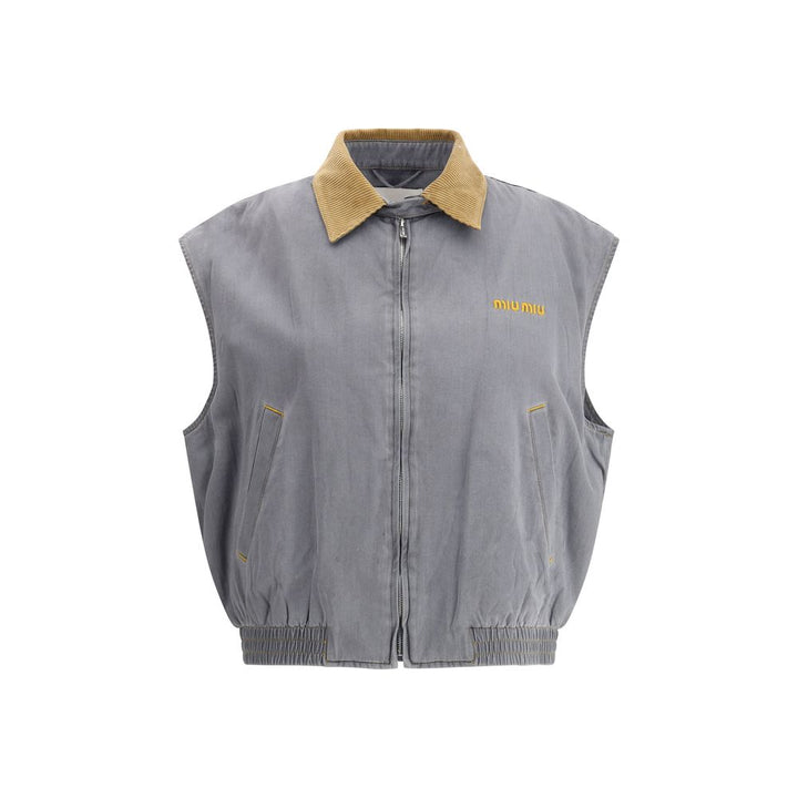 Miu Miu Corduroy collared vest