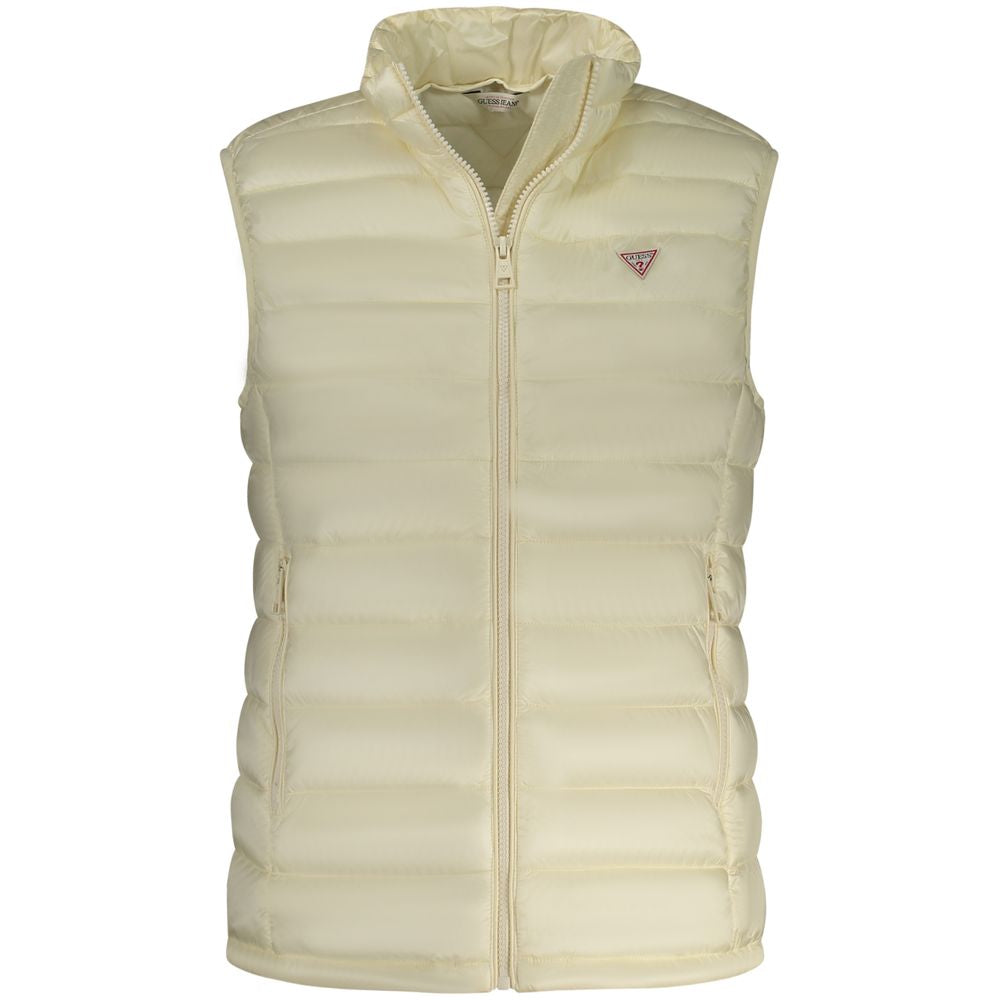 Guess Jeans Beige Polyamide Women Jacket