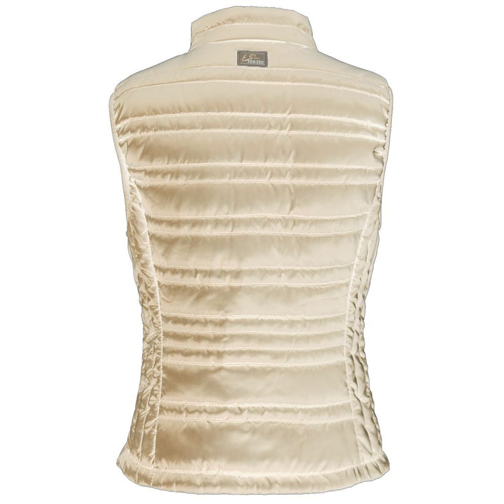 Yes Zee Beige Polyester Vest