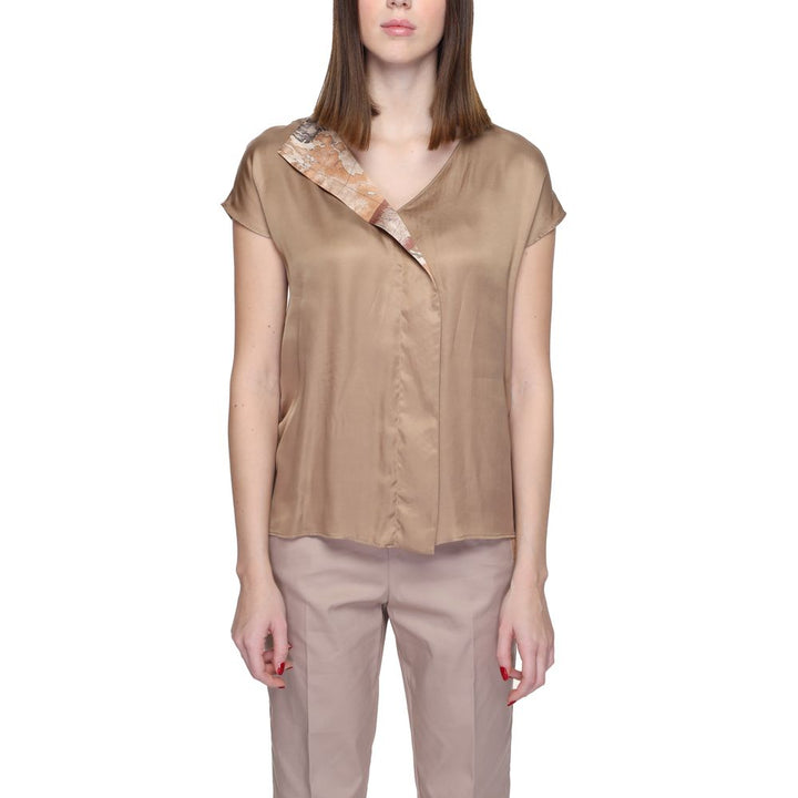 Alviero Martini Prima Classe Beige Viscose Shirt