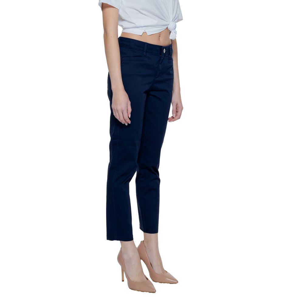 Street One Blue Cotton Jeans & Pant