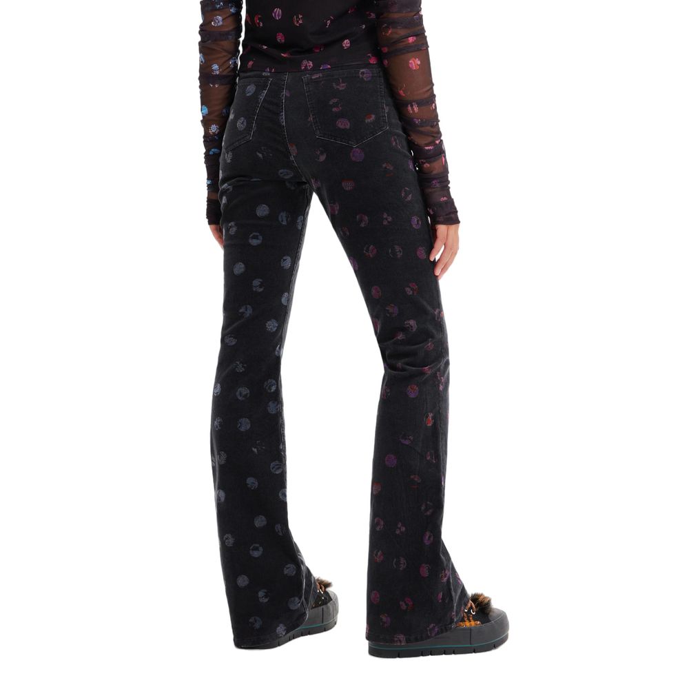 Desigual Black Cotton Jeans & Pant