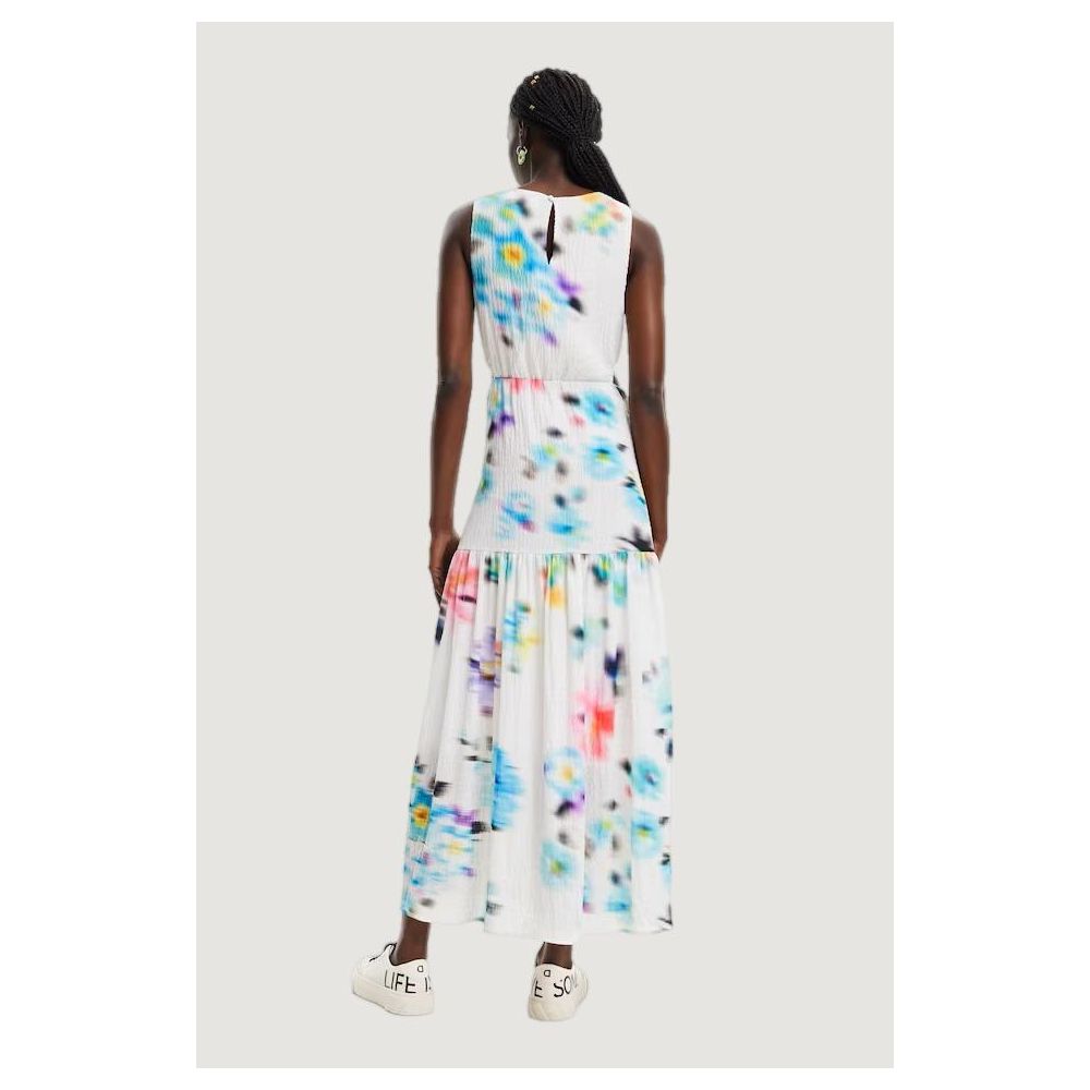 Desigual White Polyester Dress