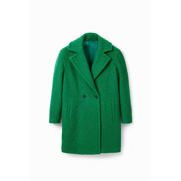 Desigual Green Polyester Jackets & Coat