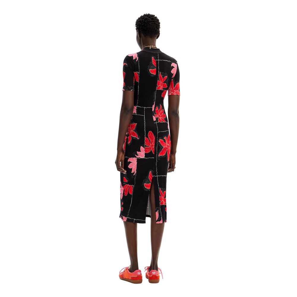 Desigual Red Viscose Dress