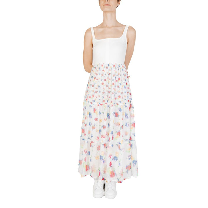 Desigual White Polyester Dress