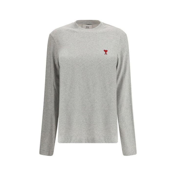 Ami Paris Long sleeve logo Top