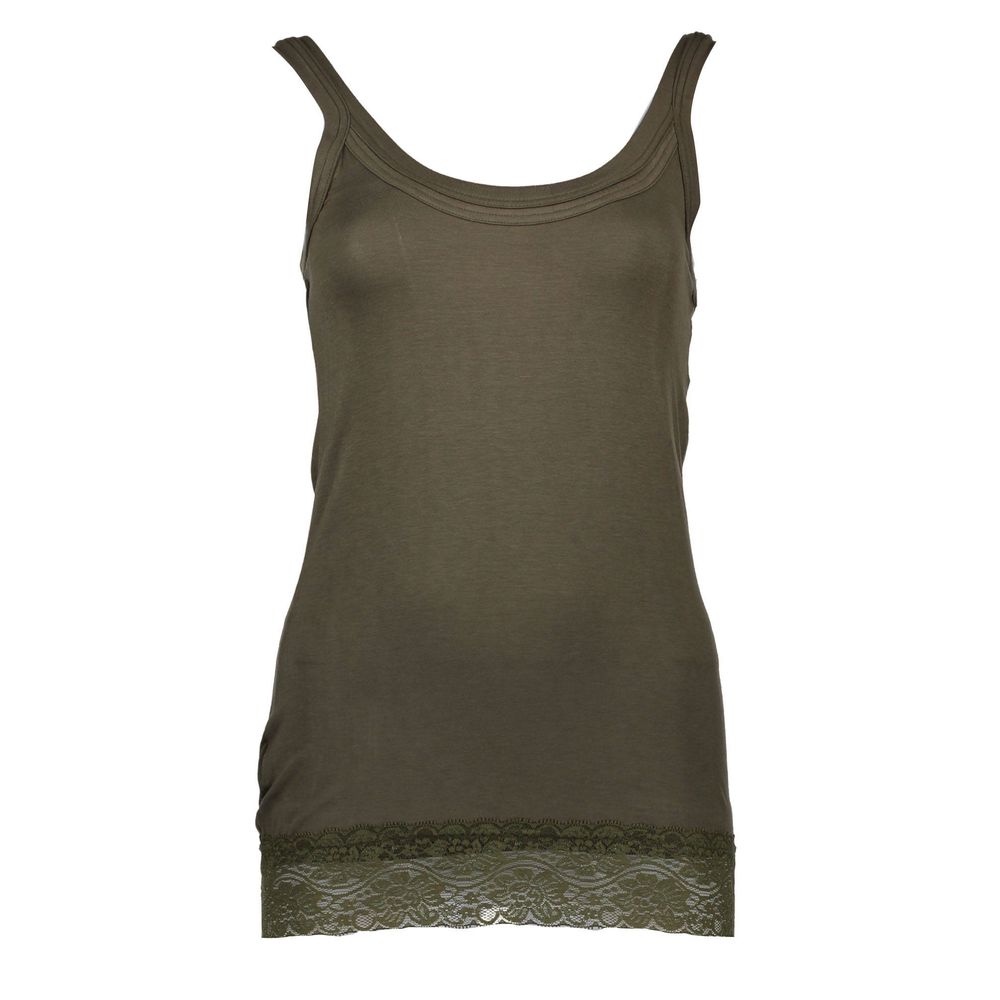 Silvian Heach Green Cotton Women Top