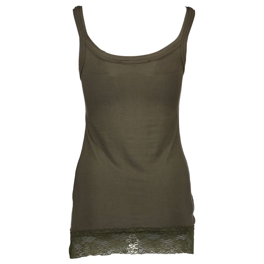 Silvian Heach Green Cotton Women Top