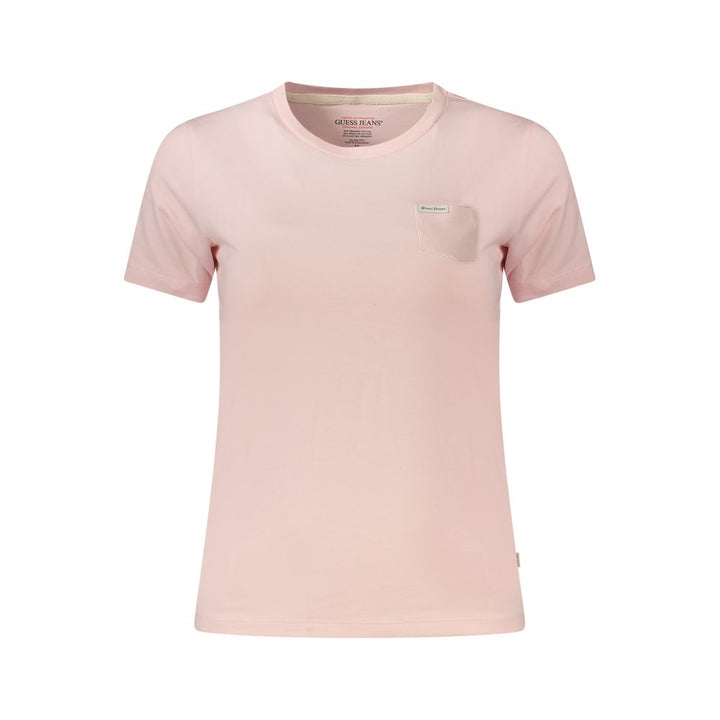 Guess Jeans Pink Cotton Women T-Shirt