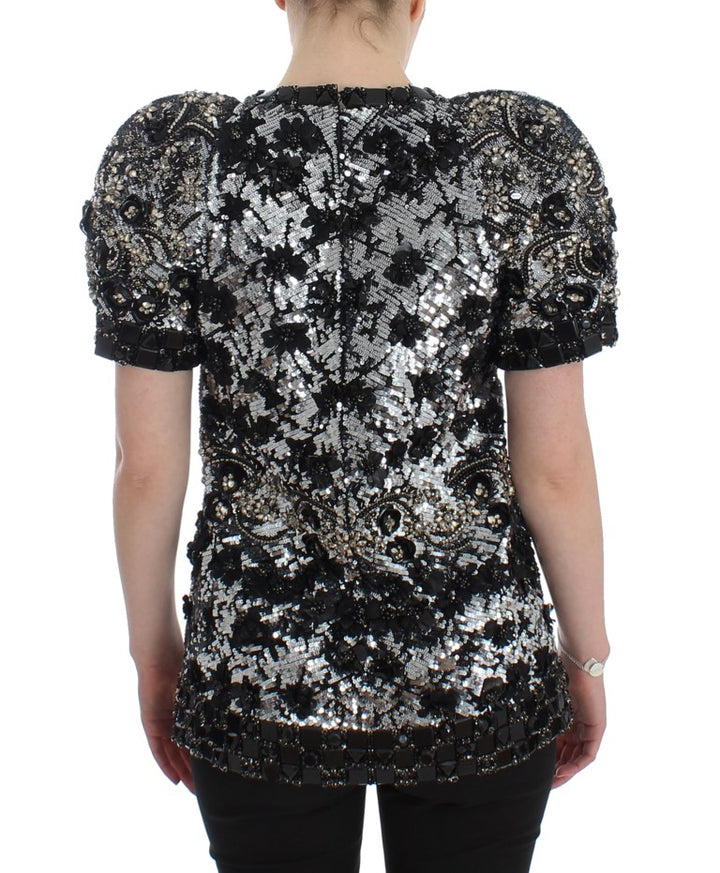 Dolce & Gabbana Crystal Embellished Knight Inspired Top