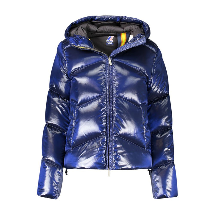 K-WAY Blue Polyamide Women Jacket