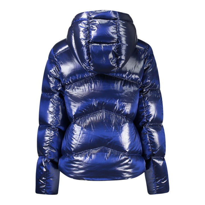 K-WAY Blue Polyamide Women Jacket