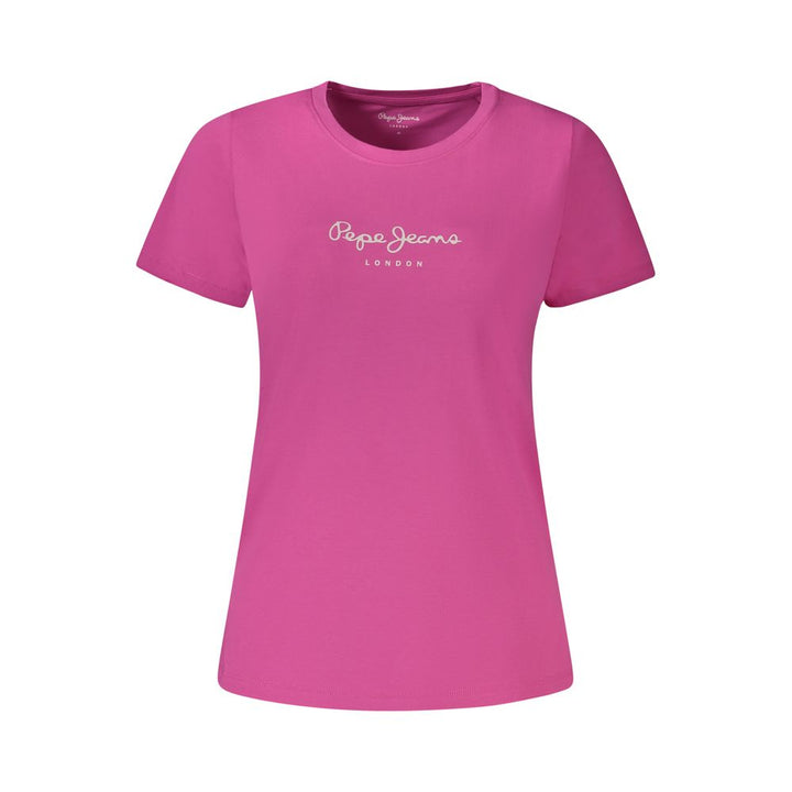 Pepe Jeans Pink Cotton Women T-Shirt