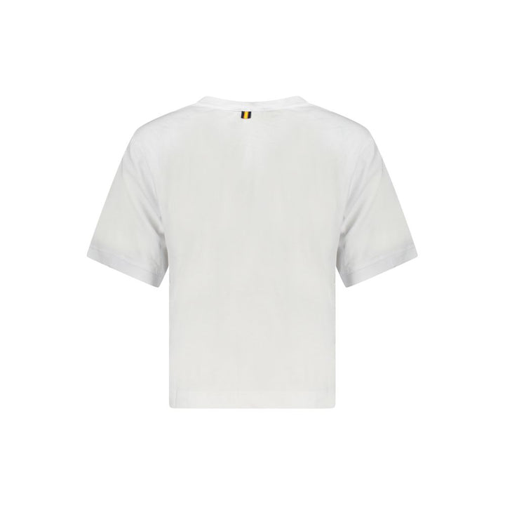 K-WAY White Cotton Women Top