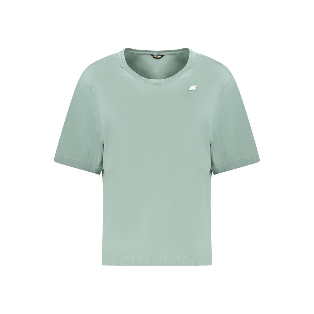 K-WAY Green Cotton Women Top