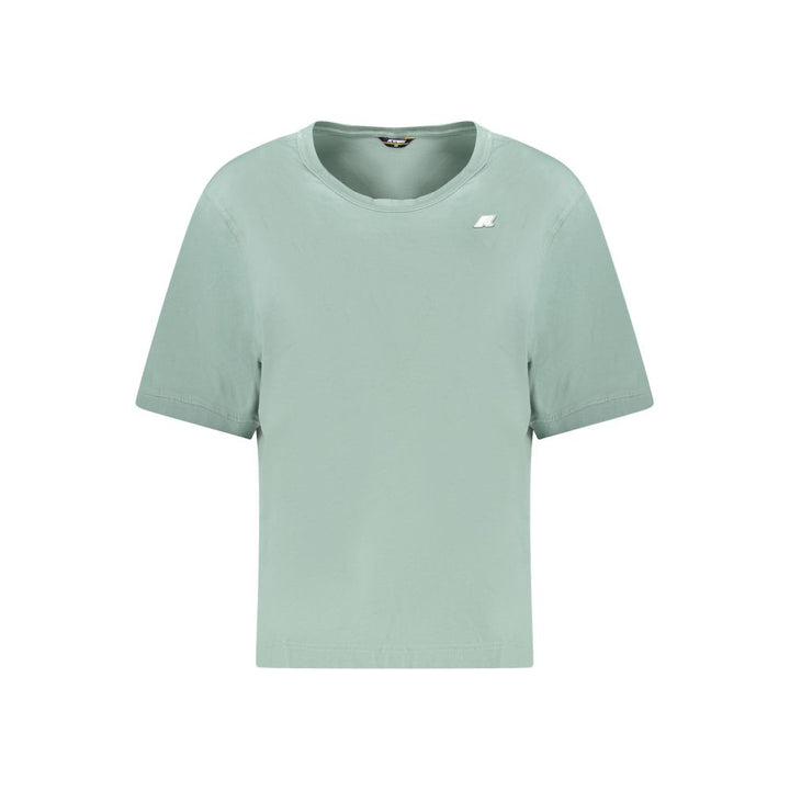 K-WAY Green Cotton Women Top