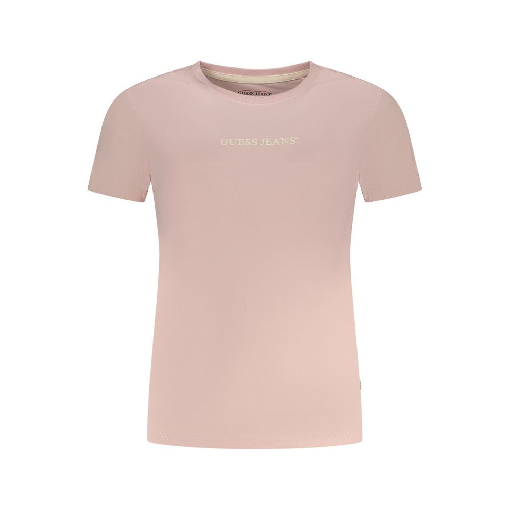 Guess Jeans Pink Cotton Women T-Shirt