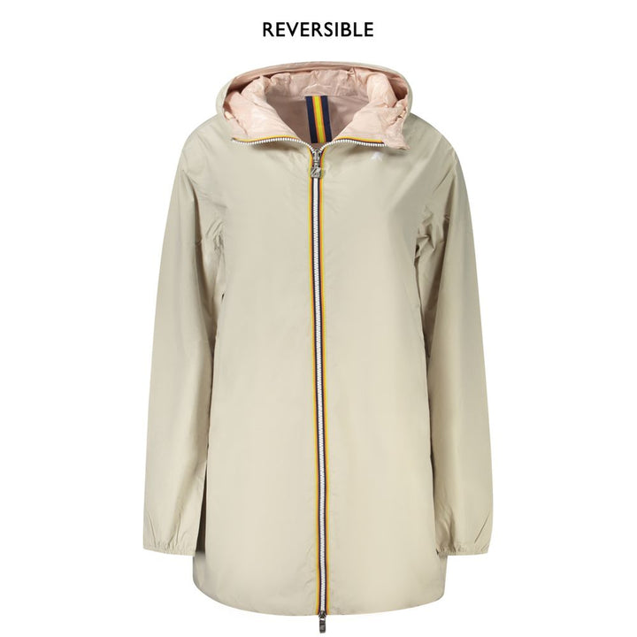 K-WAY Beige Nylon Women Jacket