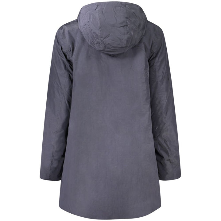 K-WAY Blue Polyamide Women Jacket