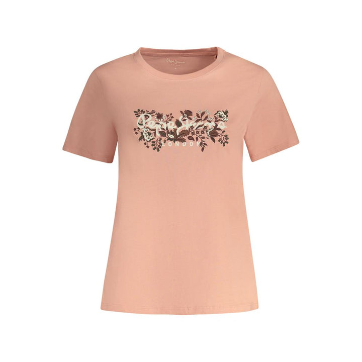 Pepe Jeans Pink Cotton Women T-Shirt