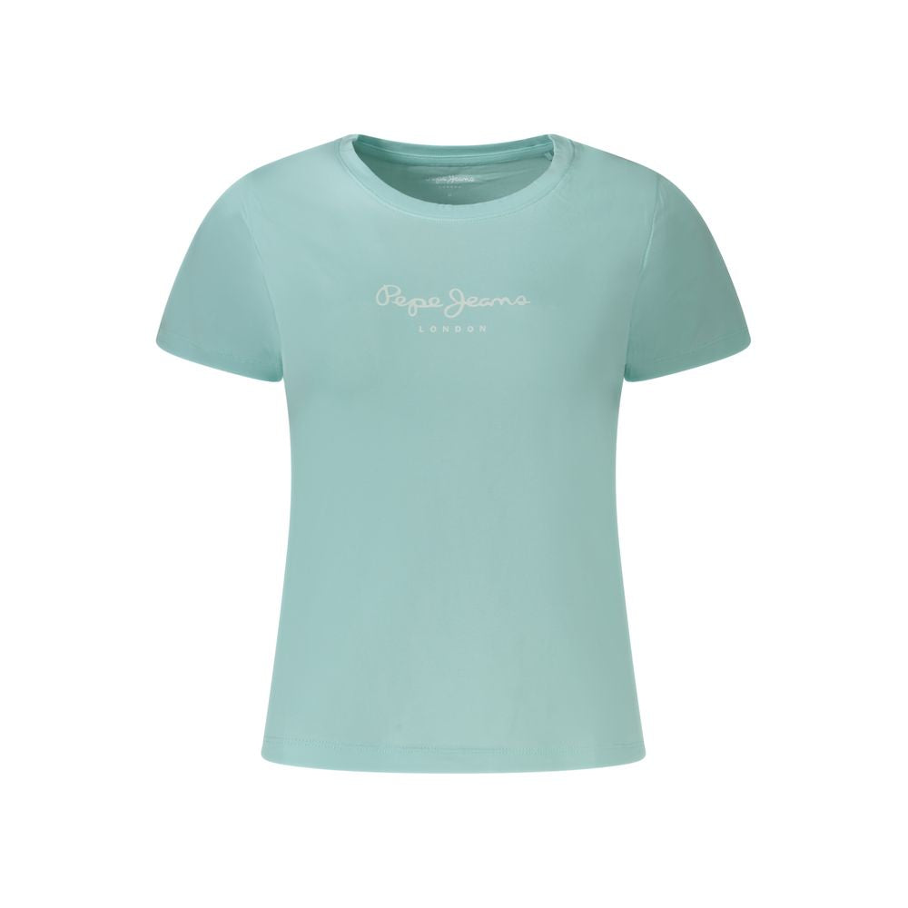 Pepe Jeans Light Blue Cotton Women T-Shirt