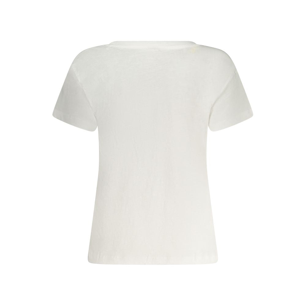 Pepe Jeans White Cotton Women T-Shirt